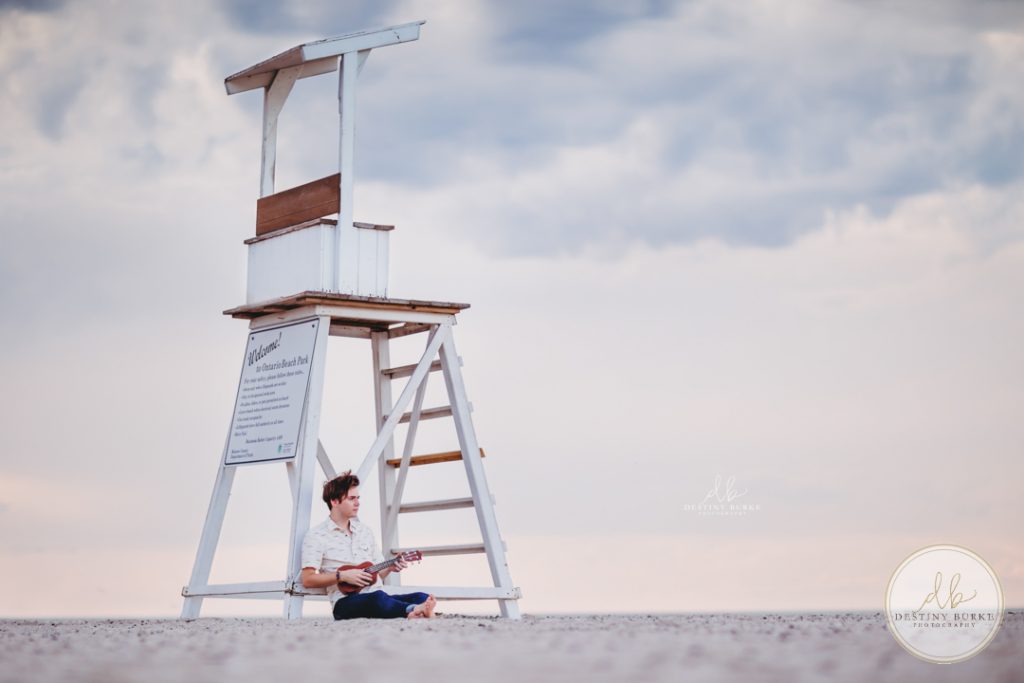 Senior Photography Ontario County Park Beach Pier