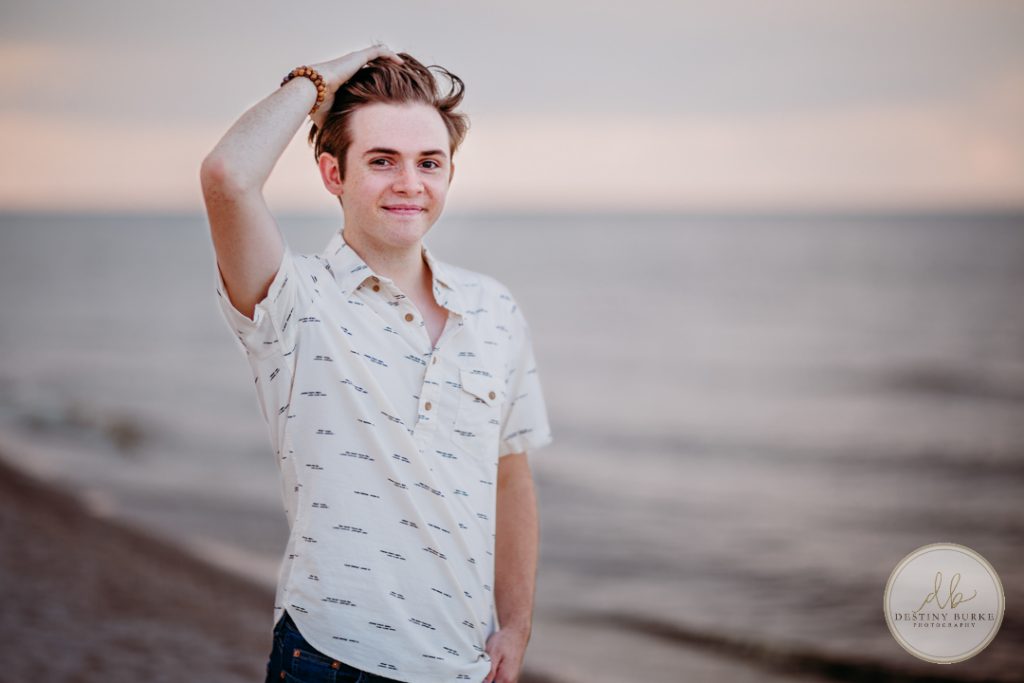 Senior Photography Ontario County Park Beach Pier