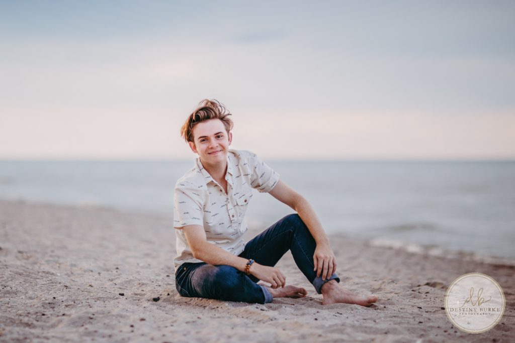 Senior Photography Ontario County Park Beach Pier