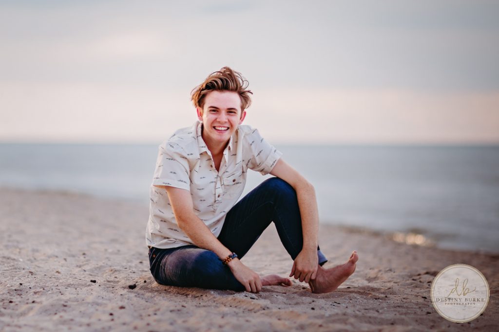 Senior Photography Ontario County Park Beach Pier
