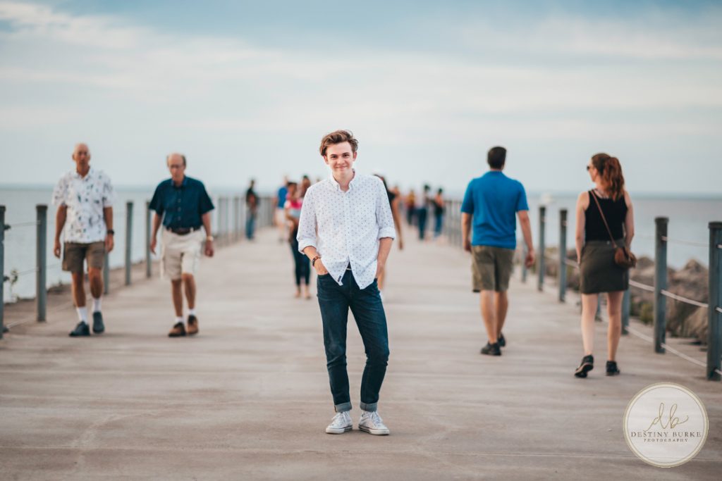 Senior Photography Ontario County Park Beach Pier