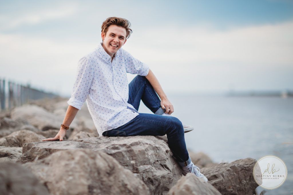 Senior Photography Ontario County Park Beach Pier