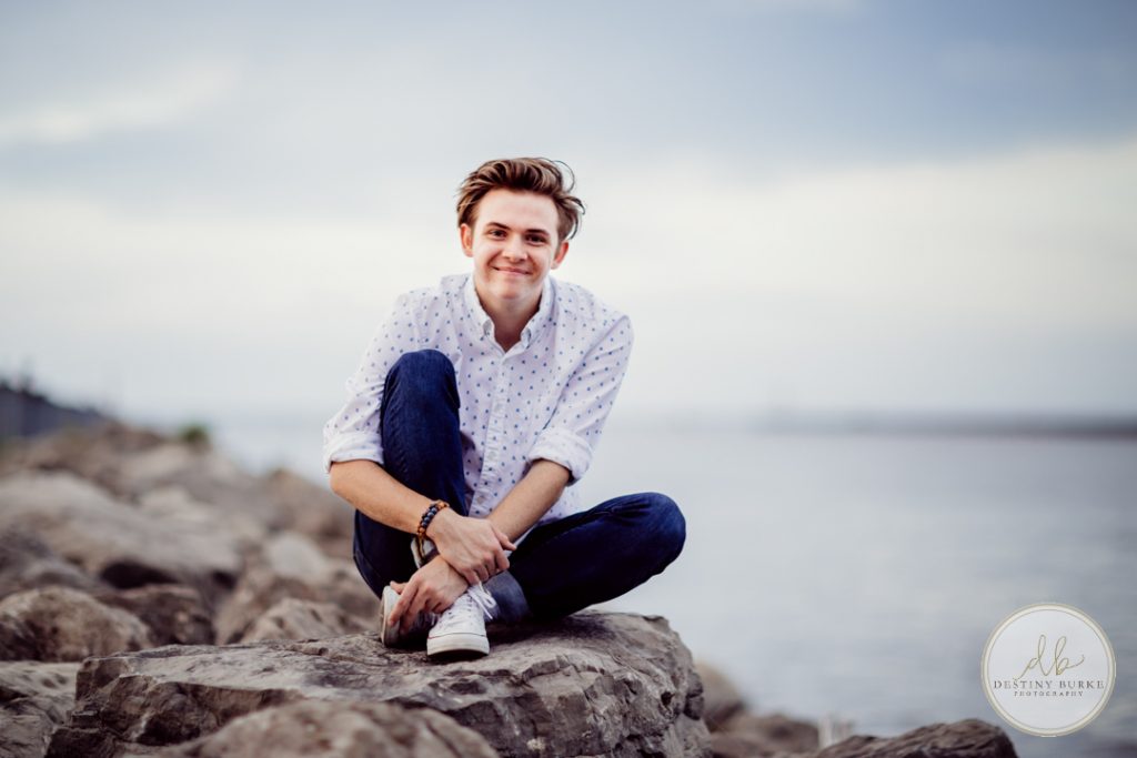 Senior Photography Ontario County Park Beach Pier