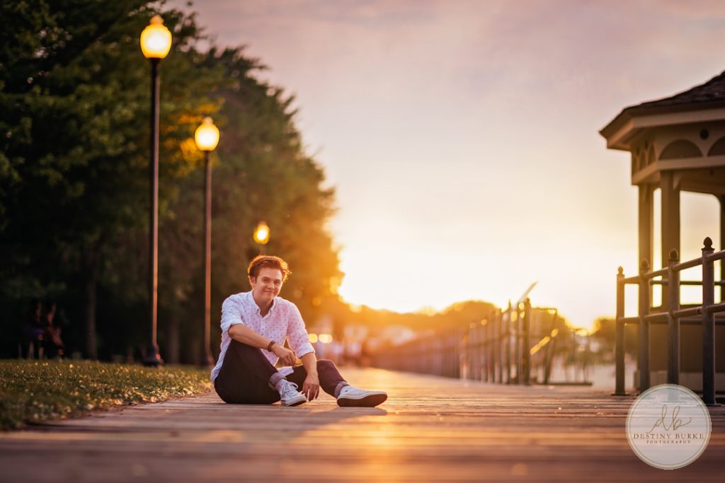 Senior Photography Ontario County Park Beach Pier
