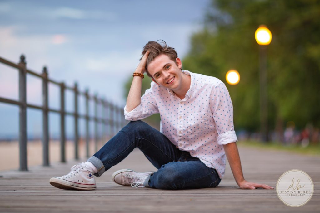 Senior Photography Ontario County Park Beach Pier
