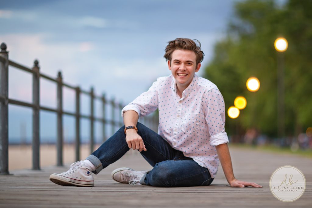 Senior Photography Ontario County Park Beach Pier