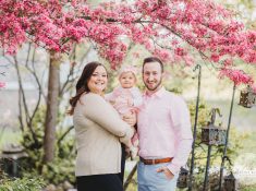 Family, Session, Photography, Pose, Pink, Trees, Crab apple