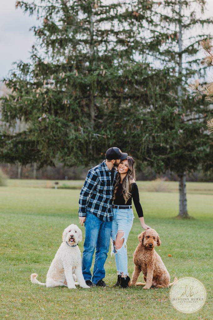 goldendoodles, photoshoot, dogs, puppies, couple, Black Creek Park, Destiny Burke Photography, Black Creek Park, North Chili, Rochester, NY, upstate,