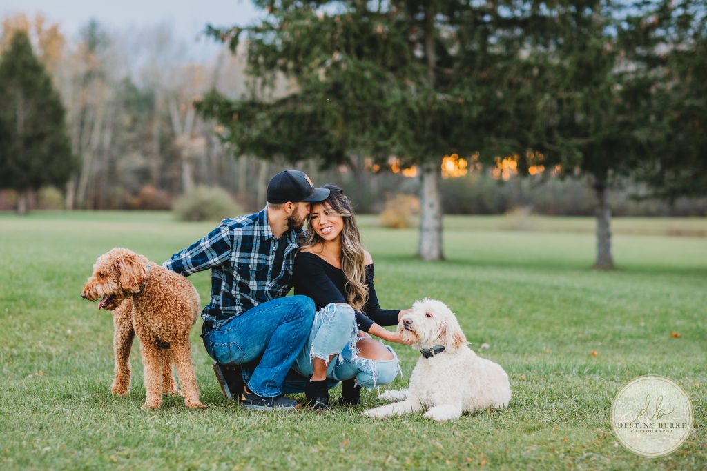 goldendoodles, photoshoot, dogs, puppies, couple, Black Creek Park, Destiny Burke Photography, Black Creek Park, North Chili, Rochester, NY, upstate,