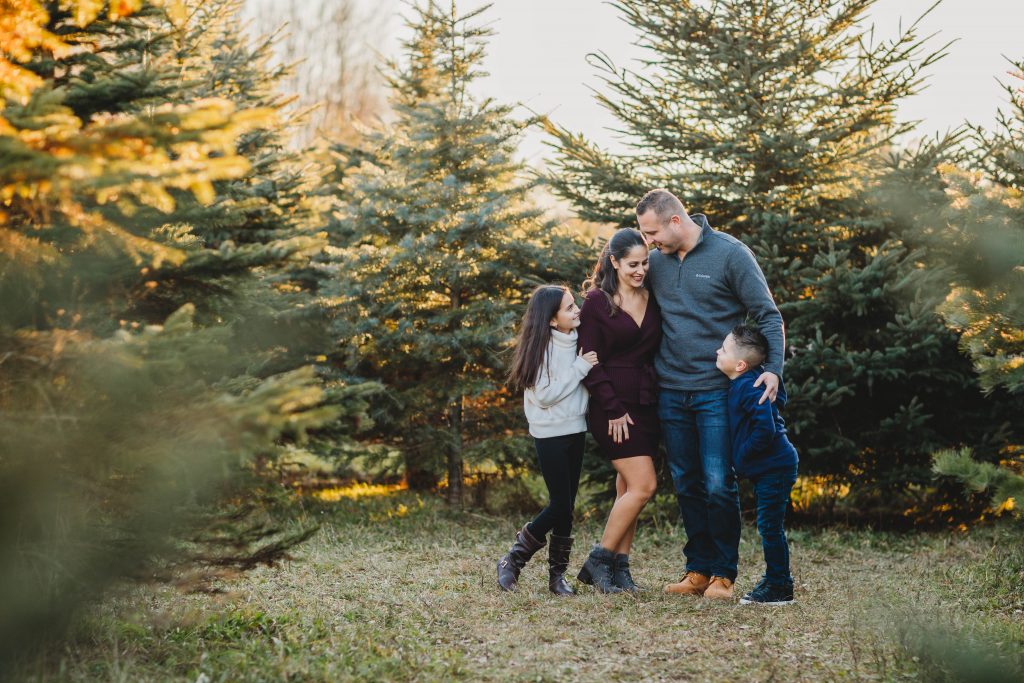 Christmas, Tree, Farm, Mini, Session, Photography, McPherson Orchards, LeRoy, NY, Destiny Burke Photography, Rochester, photographer, posing, family, trees, christmas,