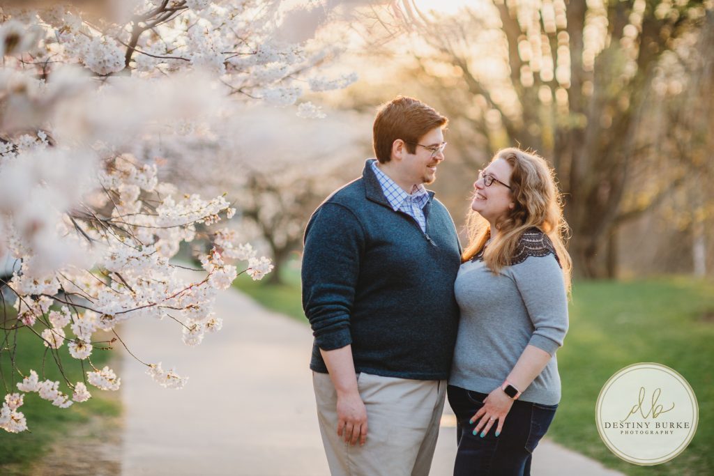 Family, posing, cherry blossom, mini, session, Destiny Burke Photography, photography, photographer, Highland Park, Rochester, NY, New York