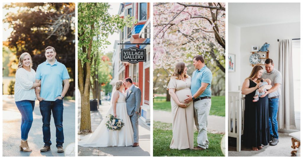 From Engagement photos to Wedding day portraits and Maternity photographs to Family pictures In and near Rochester, NY, Caledonia, NY photography