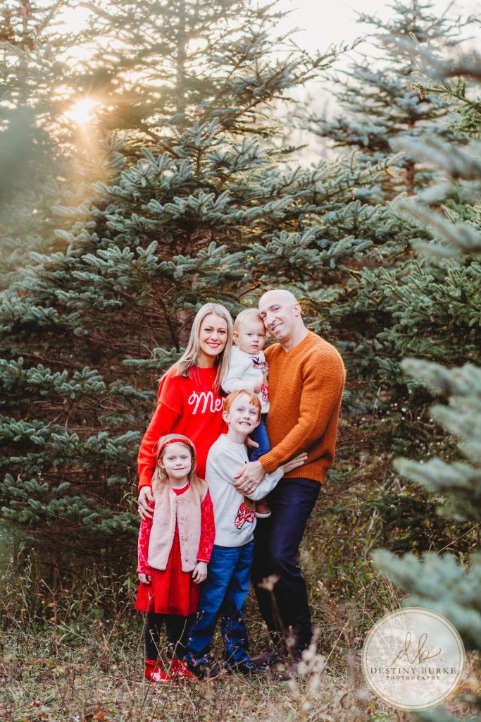 Christmas Mini Photo Sessions near Rochester, NY at McPherson Orchards, Family Photographer