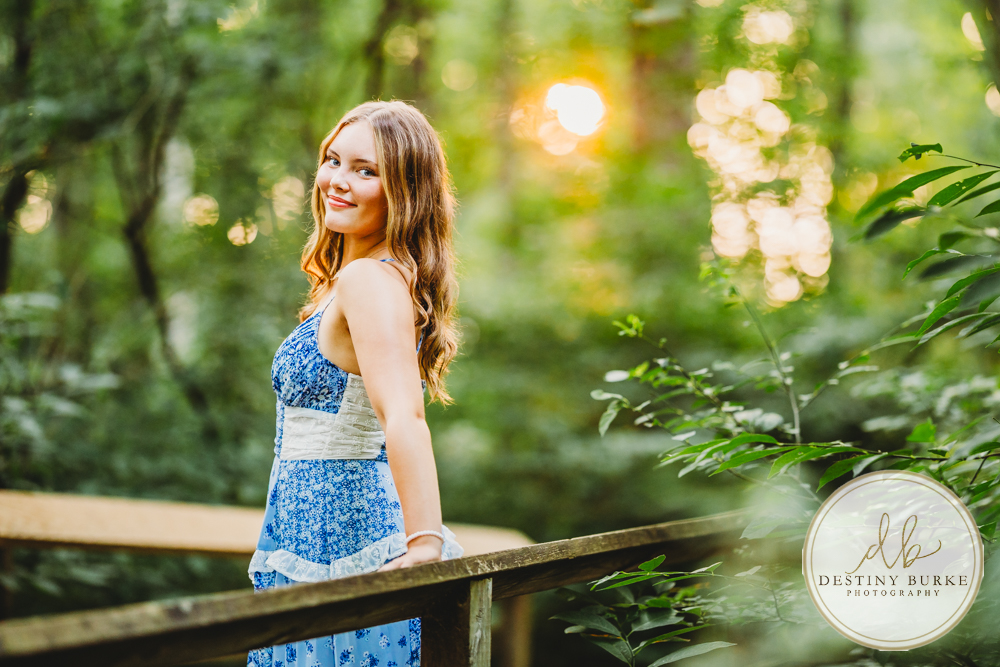 Natural Light Senior Photo of Sienna Laughing During Sunset Senior Portrait Session in Upstate New York, Rochester, Pittsford.