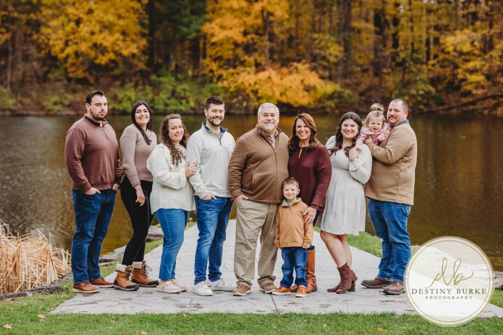 best family photographer near rochester ny penfield ny shadow lake autumn fall
